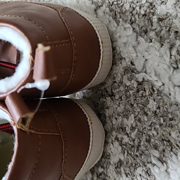2 for $25 - NWOT - baby GAP 12-18m Boys Fleece Lined Brown Soft Sole Boots - Picture 5 of 6